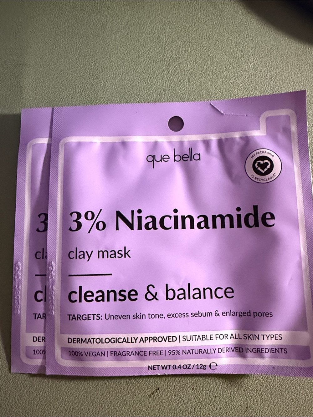 3% Niacinamide Clay Mask - 2 pack